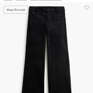 Black J Crew Velvet Women’s  Pants
